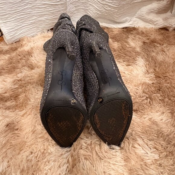 Jessica Simpson Layzer Rhinestone Slouch Boots - Picture 5 of 7